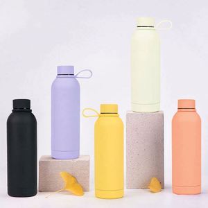 Bouteille d'eau portable mignonne avec cordon de transport, double usage chaud/froid, sans BPA - Product Image 1