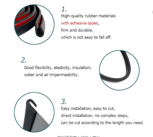 איכות גבוהה מפעל ישיר לספק מותאם אישית <span class=keywords><strong>epdm</strong></span> גומי פרופיל איטום רצועה/גומי - Product Image 4