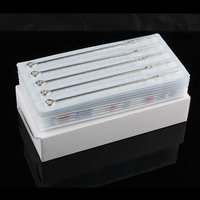 Aiguilles de tatouage permanentes M1 7,5 mm - Diamètre 0,25 mm et 0,30 mm, 50 pièces/boîte pour sourcils et art corporel - Acier inoxydable 316