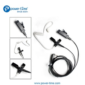 Écouteur à tube acoustique à deux fils profil bas avec paume PTT - Product Image 4