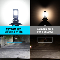 Ampoule de phare LED XSTORM H7 Mini sans fil 60W 20000LM 6500K CSP pour phare de voiture, lampes à diodes automobiles H7 Turbo LED 12V Automobile