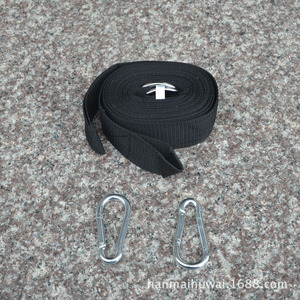 Sangle en nylon pour hamac avec crochets en S, corde de suspension durable pour usage extérieur, capacité de charge de 200 kg, fabriqué au Zhejiang - Product Image 3