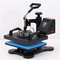 Machine de transfert de chaleur combinée avancée 8 en 1 à double affichage Presse à chaud par sublimation pour tasse/chapeau/t-shirt/ardoise/MDF