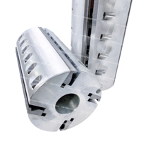 Tuoke TK538 120x40xH225x4Z Dégauchisseuse à quatre faces avec couteau plat et lame à insert, corps en aluminium, tête spirale, fraisage OEM