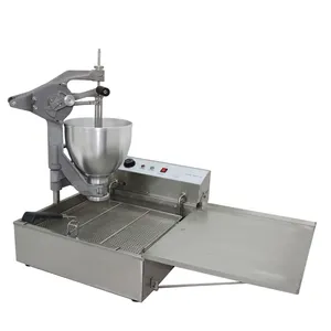 Roestvrijstalen 3kw Tafelblad Commerciële Handleiding Bol Donut Machine Donut Maker Voor Bakkerij Winkel