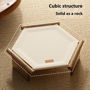 Popolare nido creativo per gatti in legno massello per quattro stagioni tamponi universali lavabili con amaca per gatti e gatti - Product Image 3