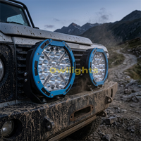 Phare LED de conduite 4x4 super lumineux 155W 14000 Lumens à faisceau spot 9 pouces, boîtier en aluminium, ajustement universel pour voitures, état neuf