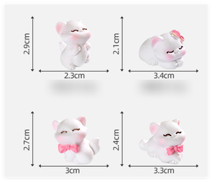 Promotion Lot de Mini Maisons de Poupées en Résine, Petites Figurines Mignonnes pour Enfants, Mini Grand Chat Noir & Figurines d'Animaux pour Jouets de Bain - Product Image 3