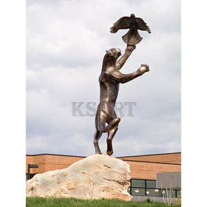 Scultura Animale da Giardino/Parco, Statua in Bronzo Fuso, <span class=keywords><strong>Pantera</strong></span> <span class=keywords><strong>Nera</strong></span> a Grandezza Naturale, Stampa a Taglio Fustellato, Colore Personalizzato, Dimensioni Personalizzate - Product Image 6