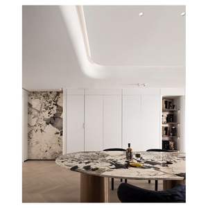 Azulejos de pared Beige de alta calidad personalizados <span class=keywords><strong>Prima</strong></span> Panel de pared Losa grande Azulejo pulido Piedra de lujo - Product Image 2