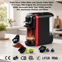 Machine à café expresso multi-capsules personnalisable compatible avec les capsules Nespresso, les capsules DG, les dosettes ESE et le café moulu pour la maison