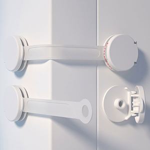 Verrou de sécurité pour tiroir anti-pincement, boucle de sécurité en plastique blanc pour la protection des enfants - Product Image 4