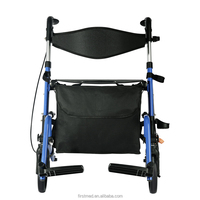 Rollator Walker pliable léger et compact avec repose-pieds rabattable Nouvelle caractéristique de conception