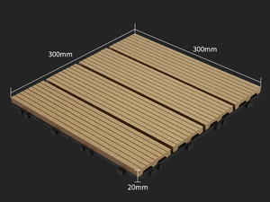 Balcon <span class=keywords><strong>Terraza</strong></span> para Patio, cubierta <span class=keywords><strong>de</strong></span> madera <span class=keywords><strong>de</strong></span> marron, suelo <span class=keywords><strong>de</strong></span> plástico - Product Image 2