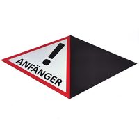 Stiker Peringatan Mobil PVC Tahan Air, Dapat Dilepas, Custom Grosir, Tahan UV, Magnet