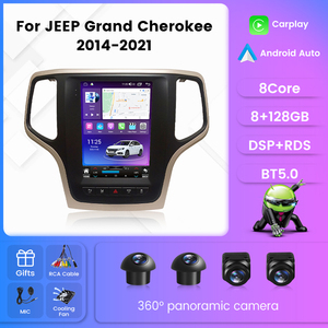 Navifly thâm quyến âm thanh xe hơi cho Jeep Grand Cherokee 2014 2021 xe 360 độ hệ thống Camera Màn hình hiển thị Android - Product Image 2