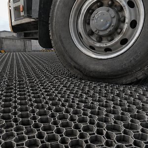 CHANGFENG 500*500*50mm HDPE/PE Durchlässiges Bodengitter zur Straßenstabilisierung für Rasen-Einfahrten und das Verlegen von Betonplatten - Product Image 1