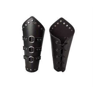 Cinturón decorativo para mujer Versátil <span class=keywords><strong>Palacio</strong></span> Retro Cintura Negro brillante Cinturón ancho Punk PU Cuero Cintura y conjunto <span class=keywords><strong>de</strong></span> protector <span class=keywords><strong>de</strong></span> brazo - Product Image 6