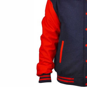 Veste bomber universitaire unisexe ample brodée avec logo personnalisé, style streetwear vintage, pour l'hiver - Product Image 4