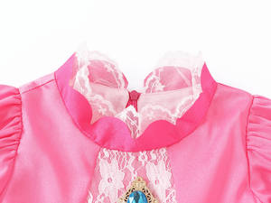 ชุดเดรสเจ้าหญิงพีชสำหรับเด็ก, ชุดคอสเพลย์งานปาร์ตี้ชุดแฟนซี marios และ Princess Peach - Product Image 3