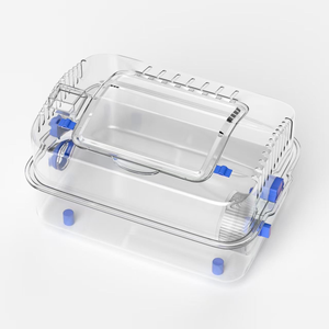 Lüks boy şeffaf altın ayı <span class=keywords><strong>Hamster</strong></span> kafes Modern plastik <span class=keywords><strong>Pet</strong></span> malzemeleri tam Villa tarzı koşu tekerlek düğmesi katı - Product Image 1