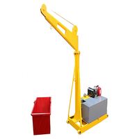 Mini grue à flèche YUFEI haute performance 500 kg-1 tonne, simple ou double vitesse, portable, pour le levage et le chargement de matériaux