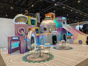 Parc d'attractions intérieur sur le thème de la station spatiale, aire de jeux pour enfants avec <span class=keywords><strong>piscine</strong></span> <span class=keywords><strong>à</strong></span> <span class=keywords><strong>balles</strong></span> <span class=keywords><strong>interactive</strong></span> - Product Image 5