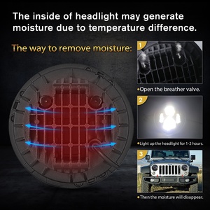 Sistema de iluminación para motocicleta, faro delantero LED multicolor para Harley de 7 ", haz de faro adaptable, 7 faros delanteros para jeep - Product Image 5