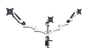Soporte de Monitor Flexible con Resorte de Gas Extraíble con Montaje en V, Soporte de Acero para Tres Monitores, Altura Ajustable, Abrazadera de Mesa, Brazo para Monitor de <span class=keywords><strong>32</strong></span> Pulgadas en Existencia - Product Image 2