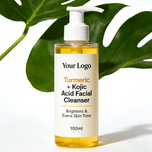 Nettoyant visage éclaircissant au curcuma et à l'acide kojique pour les taches brunes et l'acné, marque privée OEM - Product Image 6