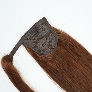 Queue de cheval 100% cheveux humains brésiliens Remy, vierges bruts, lisses et soyeux, vente en gros d'usine à prix compétitif, offre spéciale - Product Image 1