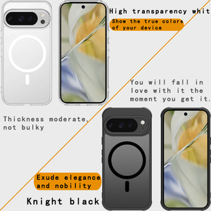 Funda magnética translúcida mate para teléfono, funda a prueba de golpes con carga inalámbrica para Google Pixel 11 Pro XL 10 9 8 7 6 Pro - Product Image 4