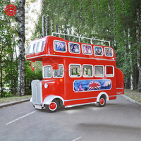 Bus touristique électrique à double étage de type London Bus, fabriqué en Chine, à bas prix, pour parcs d'attractions, à vendre