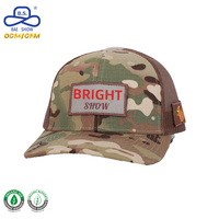 Gorra Trucker Personalizada al por Mayor con Logotipo, Estampado de Camuflaje, Parte Delantera de Espuma y Parte Trasera de Malla, para Uso Casual y Urbano Unisex