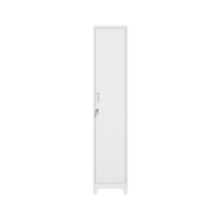 Casier de rangement en acier à une porte avec pieds réglables, casier métallique pour personnel de bureau, salle de sport, école, armoire de rangement personnelle