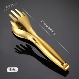 DFT21 Pinzas Doradas para Espaguetis, Ensaladas y Huevos con Cinco Puntas, para Repostería, Buffet y Cafetería - Product Image 3