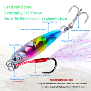 Leurre de pêche en métal Top Right 7g~30g, leurre de jigging, leurre de pêche en haute mer, appâts artificiels en métal - Product Image 3