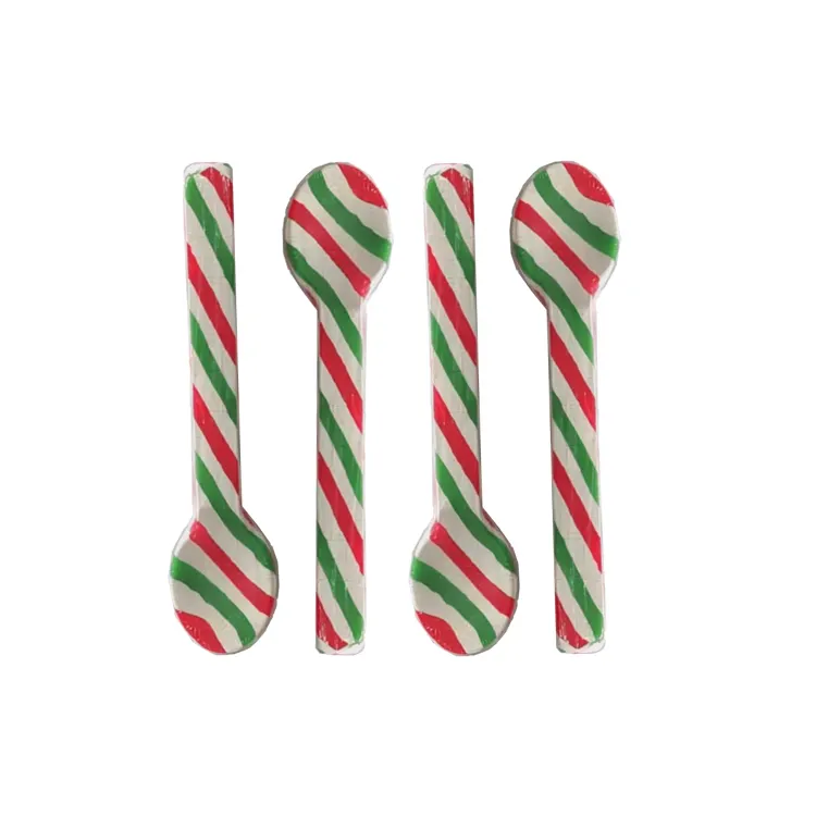 High-Selling Twist Sweet Lepelvormige Candy Cane Kleurrijke Handgemaakte Candy Aangepaste Candy Cane Lepel