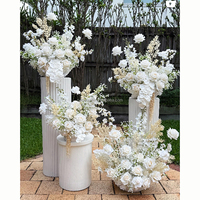 Personnalisé Soie Mariage Fleuriste Petite et Grande Orchidée Rose Fleurs Boule Plinthe Fleurs De Noce Arrangements Floraux à Vendre