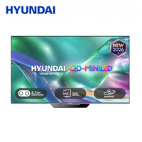 Téléviseur HYUNDAI 75 pouces 4K Mini LED Android 14, 32 Go de stockage, 3 Go de RAM, 144 Hz, avec télécommande vocale 5.1