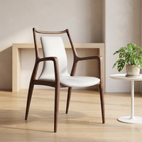 Chaise de salle à manger nordique, nouveau style chinois, avec accoudoirs, durable, pour la maison, chaise de maître pour salon de thé