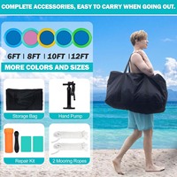 Hamac flottant gonflable rond portable sur mesure pour piscine avec filet, fabriqué par le fabricant