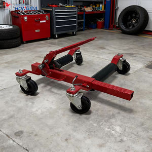 OEM Chariot de manutention robuste en acier pour roues, avec rouleaux de levage de pneus, cale de positionnement de véhicule et <span class=keywords><strong>cric</strong></span> à pédale pour voitures et camions - Product Image 6