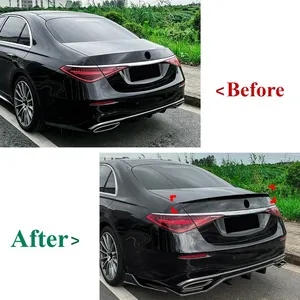 สปอยเลอร์หลังทรง AMG สำหรับรถยนต์ S-Class W223 ปี 2021+  ตกแต่งฝากระโปรงท้ายแบบติดตั้งถาวร อุปกรณ์ตกแต่งรถยนต์ - Product Image 2