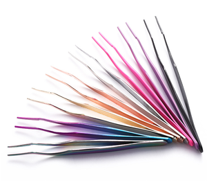 New Lash Vẻ Đẹp <span class=keywords><strong>Applicator</strong></span> Cong Sai Lash Make up Công Cụ Với Biểu Tượng Tùy Chỉnh Nhíp Cho DIY Cụm Lông Mi - Product Image 5