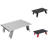 Mini table de pique-nique en aluminium au design moderne ultraléger, sac à dos pliable et bureau portable pour la plage et le camping pour l'extérieur