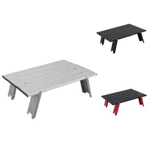 Mesa Plegable Compacta de Aluminio, Mini <span class=keywords><strong>Mueble</strong></span> Portátil Ligero para Exteriores, Ideal para Campamento, Picnic, Playa, Viajes y Senderismo - Product Image 5