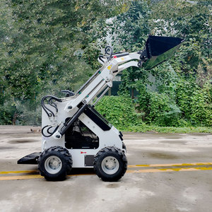 Factory Price <b>White</b> Mini Wheel Skid Steer Loader Kubota Diesel Engine EPA Engine 15.7 kW 0.03m <b>Bucket</b> Capacity YUKEN Hydraulic 2 - Product Image 2
