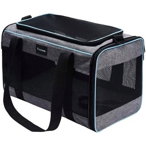Transportadora de Mascotas Aprobada por BSCI para Gatos y Perros Pequeños y Medianos |   Transportadora para Perros con Ventilación Adecuada |   4 ventanas de malla, 3 - Product Image 6