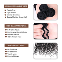 Ekstensi Rambut Julianna, Tahan Panas, Organik, Keriting, Berkualitas Tinggi, Lace Front, Serat Sintetis Lembut, Paket Rambut dengan Closure